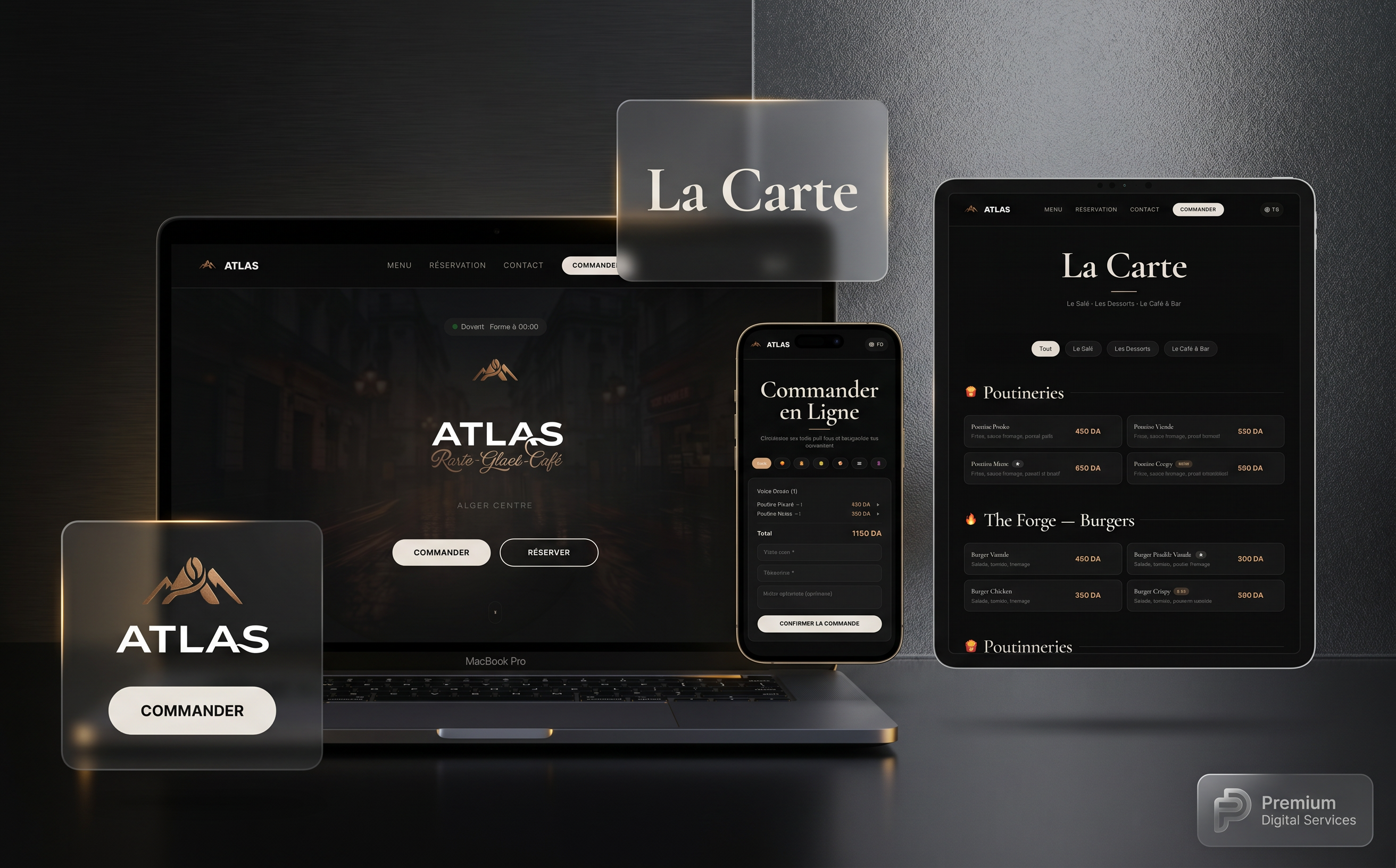 Atlas multi-concept cafe website