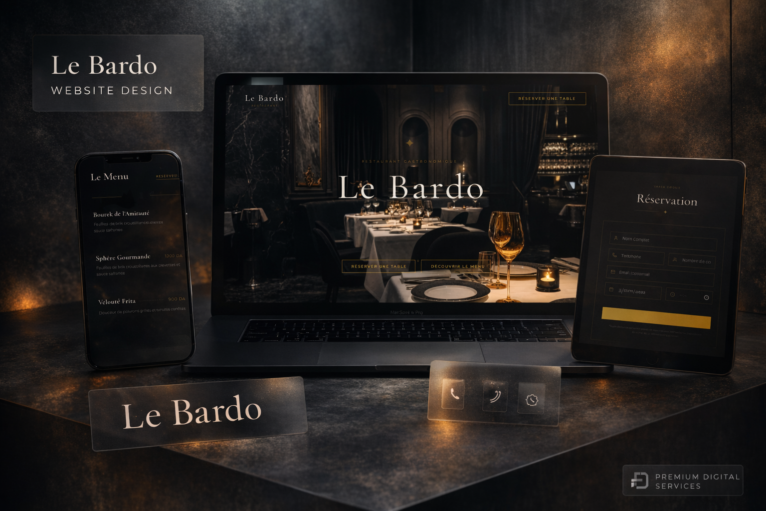 Le Bardo restaurant website